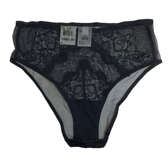 INC Intimates Underwire Lace Bra & Lace Trim Mesh Brief Underwear Black Medium - Picture 11 of 13